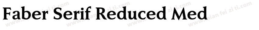 Faber Serif Reduced Med字体转换